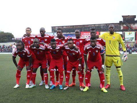 Liberia's Lone Star, before the game. Photo: T. Kla Wesley, Jr