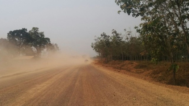 The section of the road between Salala and Weala in Bong County. Photo: Lloyd Massah