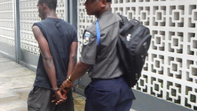 Defendant Isaac B. Davis on his way to Prison Photo Zeze Ballah 